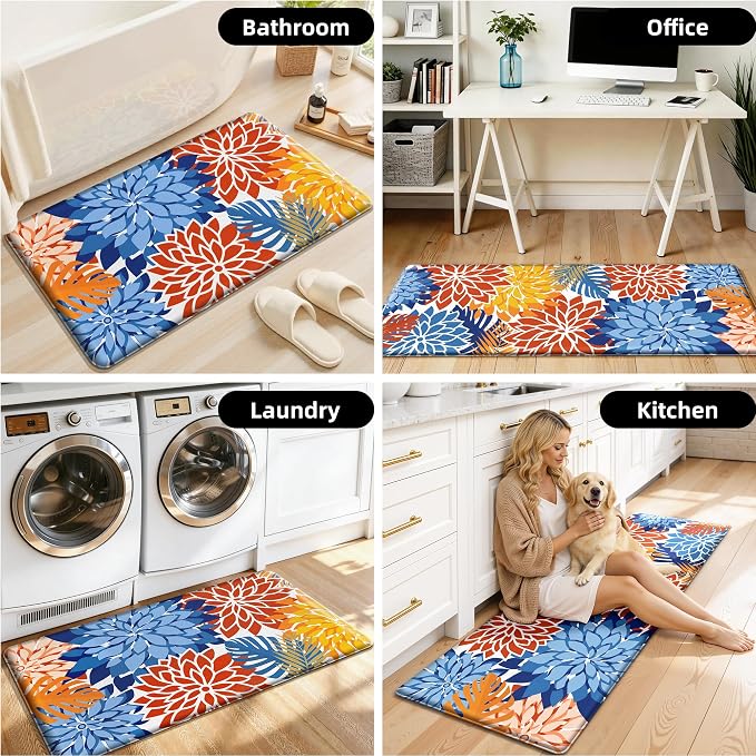 Arenarug Kitchen Mats for Floor 2PCS Cushioned Anti Fatigue Kitchen Mats - Image 7