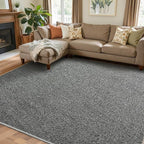 Faux Jute Area Rug 5'x7', Washable & Non-Slip, No Odor. Farmhouse Boho Style - Image 5