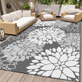 LuxStep Outdoor Rug Waterproof Outdoor Plastic Straw Rug Reversible Patio Rug by LuxStep