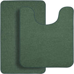 Bosap Bathroom Rugs Set 2 Pieces, Thin Bathroom Mats, Toilet Rugs, Quick Dry - Image 7