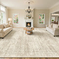 Soalmost 10x14 Area Rugs for Living Room, Non Slip Machine Washable Vintage Rugs by Soalmost