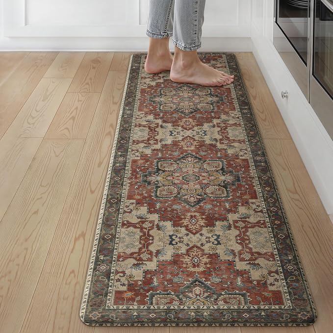 GENIMO Kitchen Mats for Floor, Washable Anti Fatigue Mat for Cushioned by GENIMO