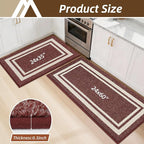 COSY HOMEER Kitchen Rugs Non-Slip 24x35/24x60 Inch Thick Polypropylene Standing - Image 8