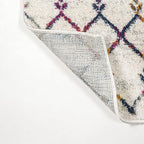 JONATHAN Y Boho Vintage Diamond Cream/Multi Runner Rug 2X8 ft, Moroccan Hype - Image 3