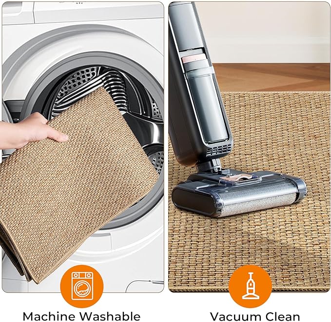 Kitchen Rugs and Mats, Non Slip Washable Set of 2 PCS, Absorbent Kitchen Mats - Image 6