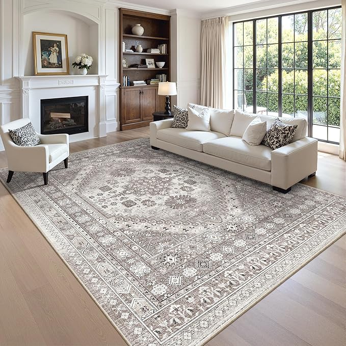 zesthome 8x10 Area Rugs for Living Room, Non-Slip Backing Washable Rugs - Image 4