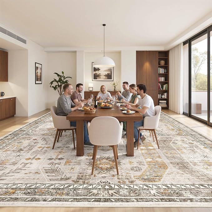 befbee 10x14 Area Rugs, Ultra-Thin Washable Rugs - Image 9