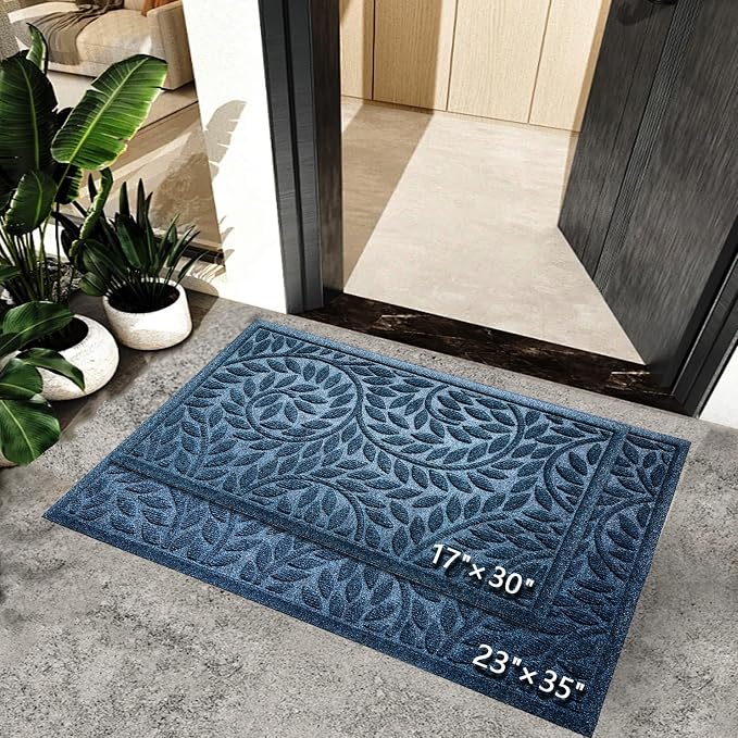 Bulijojo Front Door Mat Entrance, Durable Heavy Duty Welcome Mat, Thick - Image 2