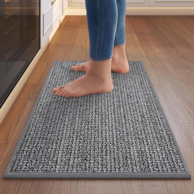 Kitchen Rugs and Mat Non Slip Washable, Super Absorbent Kitchen Mats by QiCaiJia