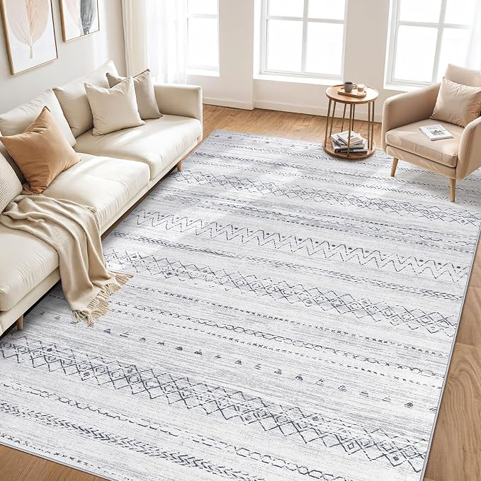 cotiled 7x9 Area Rugs Living Room Rug: Washable Boho Rugs - Image 7