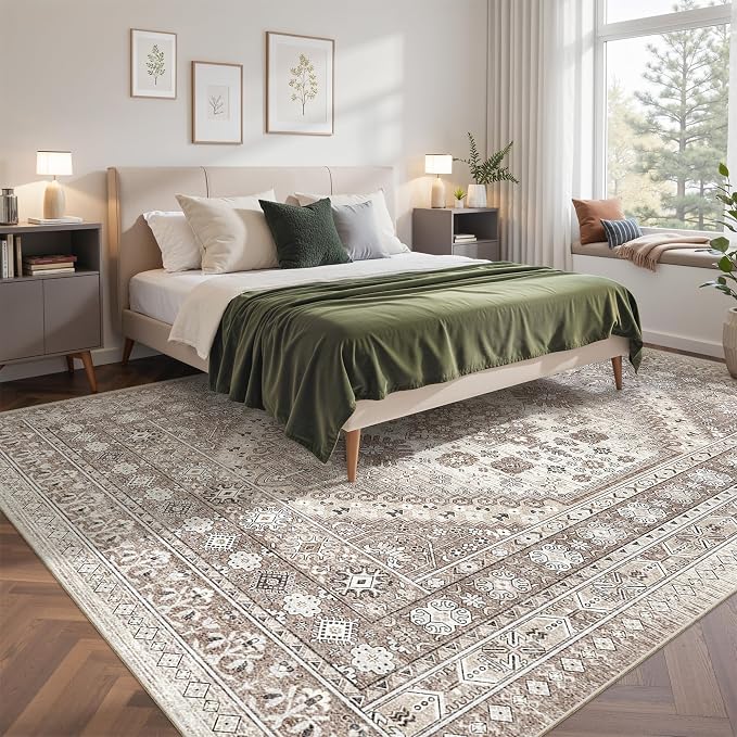 befbee 9x12 Area Rug, Ultra-Thin Washable Rugs - Image 8