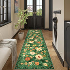 DUKINO Runner Rug for Hallway, 2.6x10 Washable Floral Long Kitchen Rug - Image 7
