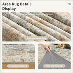 Soalmost Abstract Rug 8x10 Large Living Room Rugs Neutral Modern Washable Area - Image 6