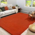 Amearea Modern Area Rugs for Bedroom Living Room, 4x6 Feet Orange Thickened by AmeareaDirect