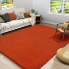 Amearea Modern Area Rugs for Bedroom Living Room, 4x6 Feet Orange Thickened by AmeareaDirect