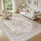 5x7 Washable Area Rug, Large Rugs by JessibouAreaRug