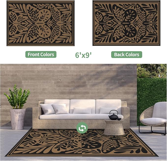 GENIMO Outdoor Rug 6' x 9' Waterproof - Image 2