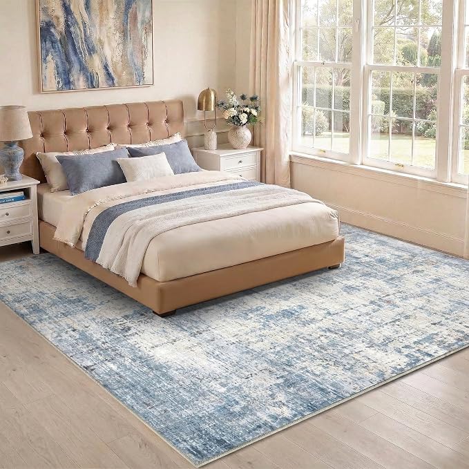 9x12 Area Rugs Washable Living Room Rug-No Slip Soft Carpets Modern Abstract - Image 8