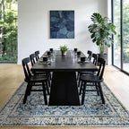Blue Distressed Carpet Multi Rug Kitchen Living Room Bedroom Dining Room - Image 5