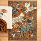 jinchan 5x7 Cute Area Rug Kids Washable Fun Rug Earthy Brown Starlit Boho - Image 5