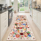 Runner Rug 2x6 Blush Beige, Kitchen Rug Non Slip Washable Rugs by WelcometoBabovid