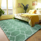 ONASAR Rugs for Living Room Bedroom, 5x8 Fluffy Sage Green and White Area Rug - Image 5