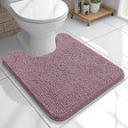 OLANLY Toilet Rugs U-Shaped 20x20, Extra Soft Absorbent Chenille Contour by OLANLY