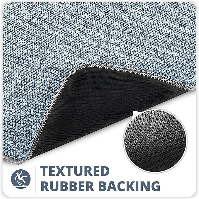 Bath Mat, Ultra Thin Bathroom Rugs, Rubber Bath Mats - Image 4