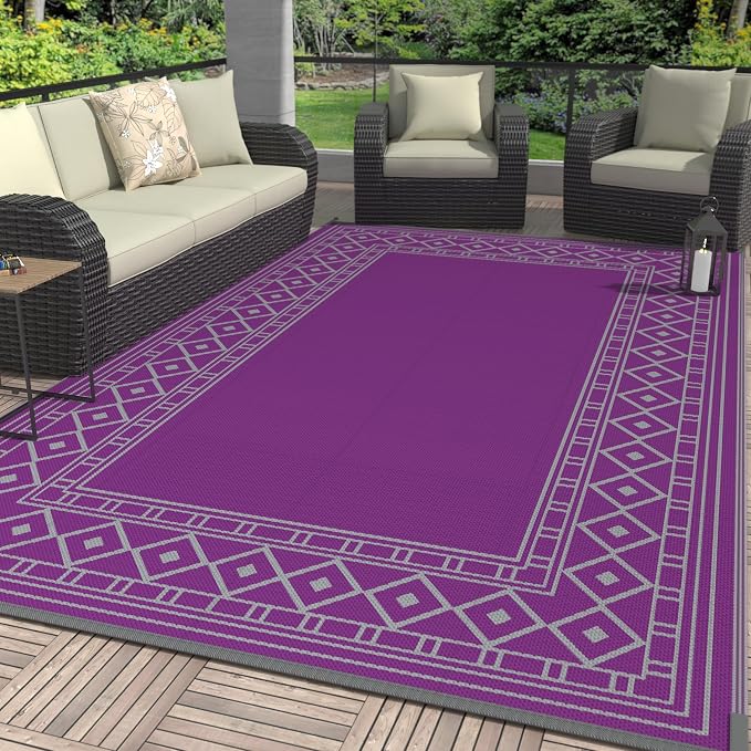GENIMO Outdoor Rug Waterproof 6'x9' by GENIMO