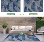GENIMO Waterproof Outdoor Rug 5' x 8' - Image 7