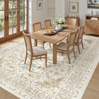 befbee 8x10 Area Rug for Living Rooms, Stain Resistant Neutral Washable Rugs - Image 9