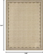 GarveeHome Scalloped Washable Rugs 9x12 Rug - Image 2