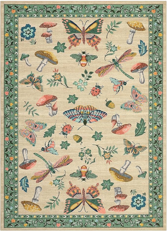 4x6 Rug Non-Slip Washable Carpet - Image 4