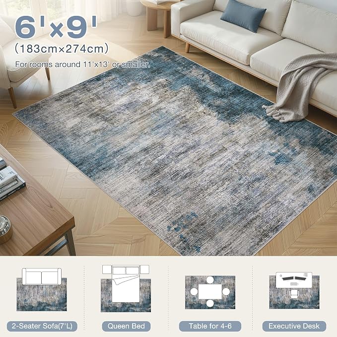 DMOYEST 6x9 Area Rug - Image 7