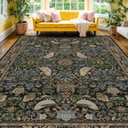 Botanical 10x14 Area Rug for Living Room, Extra Large Bedroom - Image 6