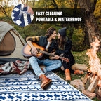HUGEAR Outdoor Plastic Straw Rug, Waterproof Outdoor Rugs - Image 4
