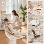 zesthome 9x12 Area Rugs for Living Room, Non-Slip Backing Washable Rugs - Image 5