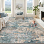 XLUEZ 8x10 Area Rugs for Living Room, Washable Modern Abstract Large Area Rug by XLUEZ