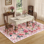 DUKINO 5x7 Area Rug, Nursery Floral Rugs - Image 3