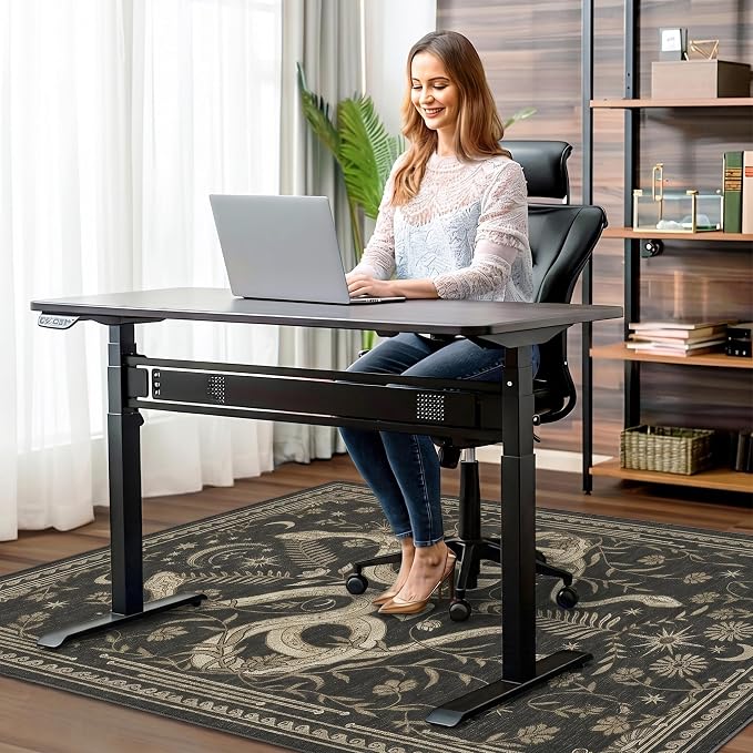 48"x72" Office Chair Mat for Hardwood Tile Floor, Under Desk Carpet Protector - Image 2