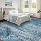 Washable Rug 8x10 Area Rugs for Living Room: Large Neutral Soft Rug Abstract - Image 2