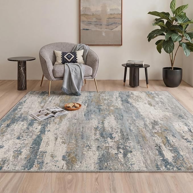BEIMO Area Rugs 8x10 for Living Room Bedroom, Modern Abstract Machine Washable - Image 2