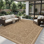MontVoo-Outdoor Rug-Patio Rug 5x7 ft Polypropylene Indoor Outdoor Rugs Outdoor - Image 8