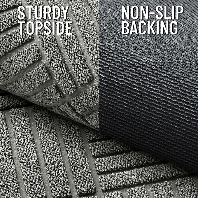 OLANLY Front Door Mat Outside Entrance 29.5x17, Heavy Duty Sturdy Natural - Image 4