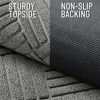 OLANLY Front Door Mat Outside Entrance 29.5x17, Heavy Duty Sturdy Natural - Image 4