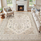 6x9 Washable Area Rug, Large Rugs by JessibouAreaRug