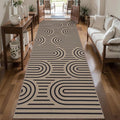 Tangsoo Modern Rainbow Easy Jute Rug 2.6x10 Washable Kitchen Runner by Tangsoo