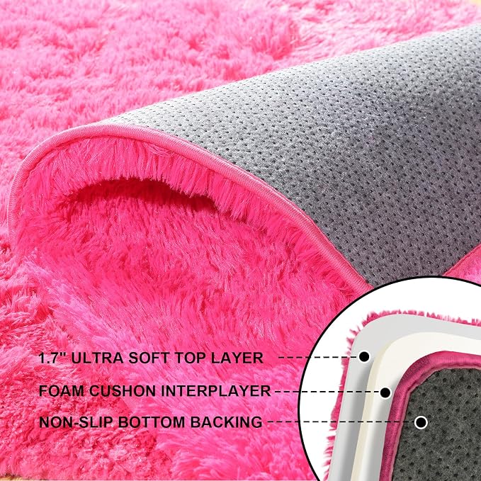 5x7 Area Rugs for Living Room, Large Fluffy Rugs for Bedroom, Fuzzy Shag Soft - Image 3