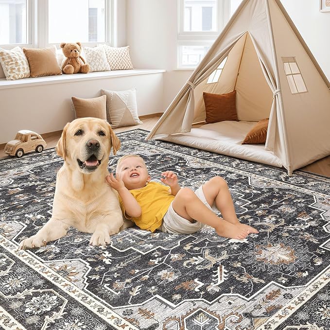 Vintage Living Room Area Rug 8x10 - Image 4