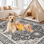 Vintage Living Room Area Rug 10x14 - Image 4